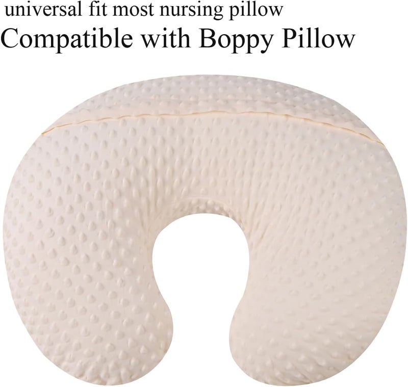 Bilokonda Dot Nursing Pillow Cover Set 2 Pack Nursing Pillow Slipcovers, Ultra Soft Compatible with Boppy Pillow,Standard Pillow for Baby Boy Girl Cream, Rabbit - Image 4